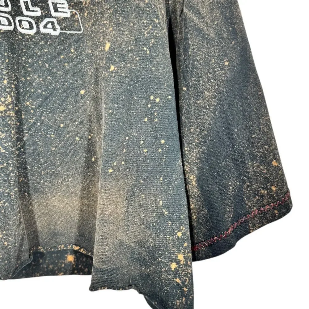 Reworked Nascar Earnhardt Jr Cropped Graphic Tee 2XL Oversized Bleached Edgy - Picture 4 of 4